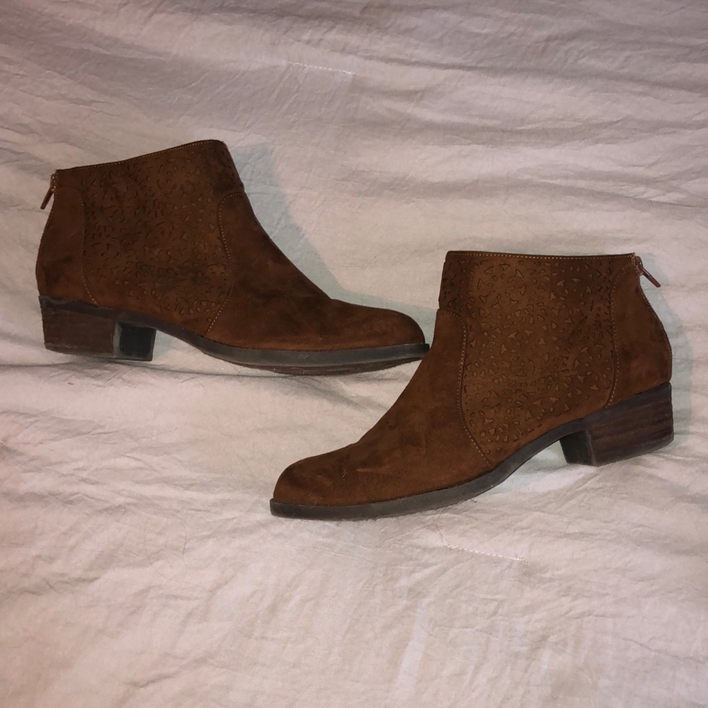Brown booties